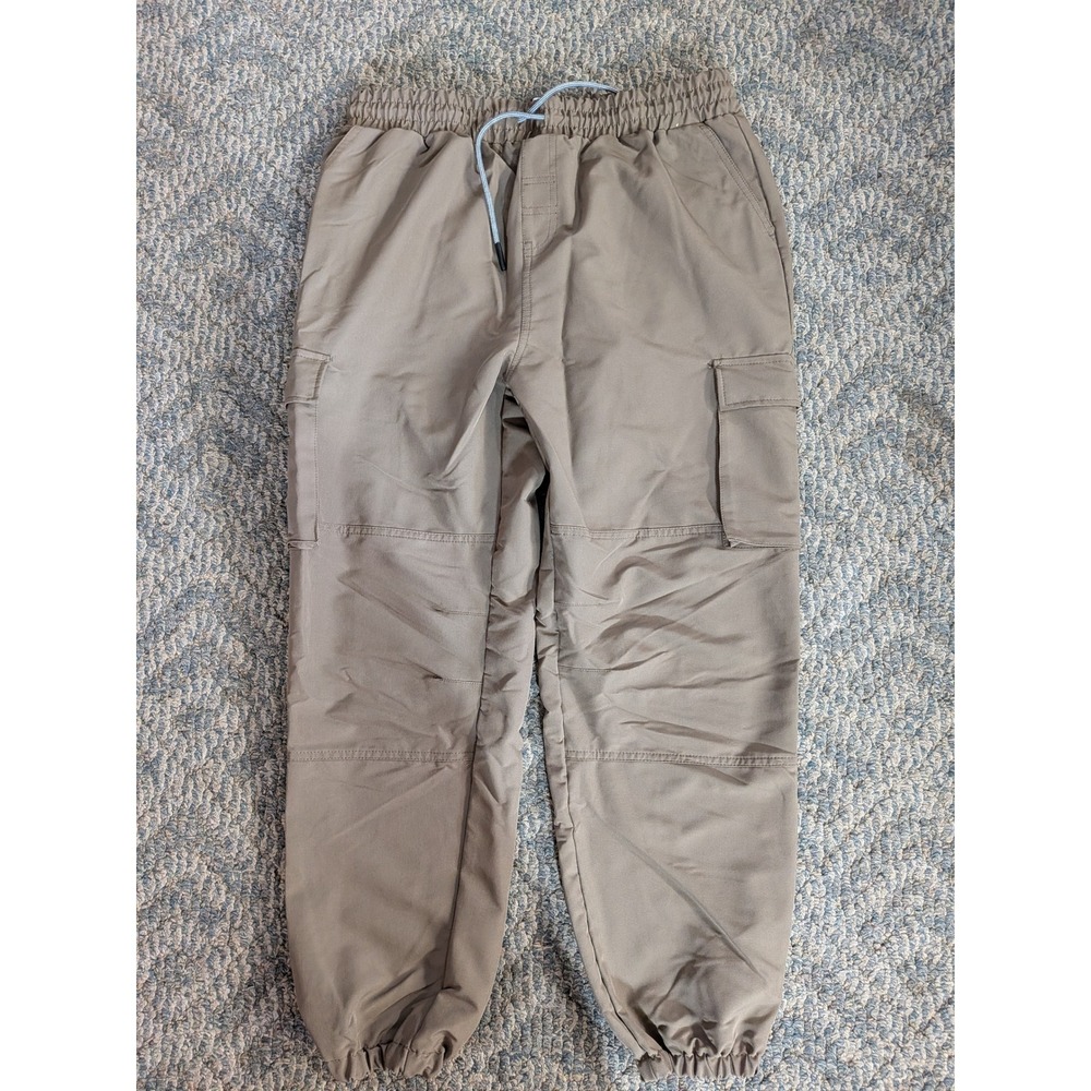 Sovereign Code Mens XL Tan Khaki Cargo Jogger Pants Elastic Waist Drawstring